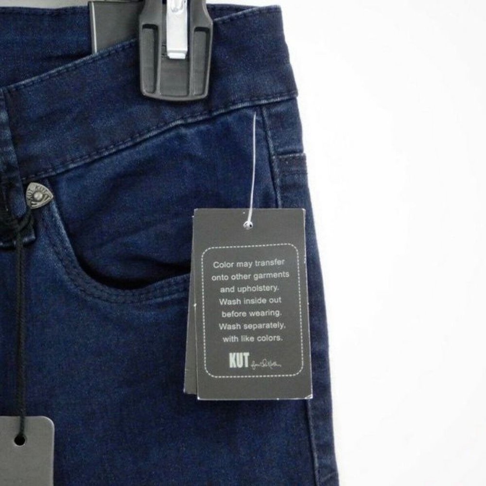 Kut From The Kloth Womens Josephine Boot Cut Jeans Blue Pockets Slim Fit 2 New - Picture 3 of 10